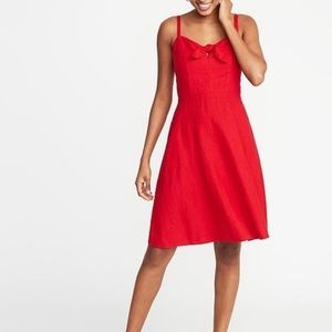 Red summer dress